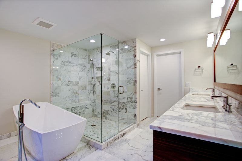 Wide Double Shower Areas